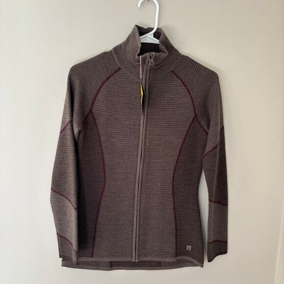 Smartwool Sweaters - NWT SmartWool Women's Alamosa Full Zip Sweater Taupe Size Small